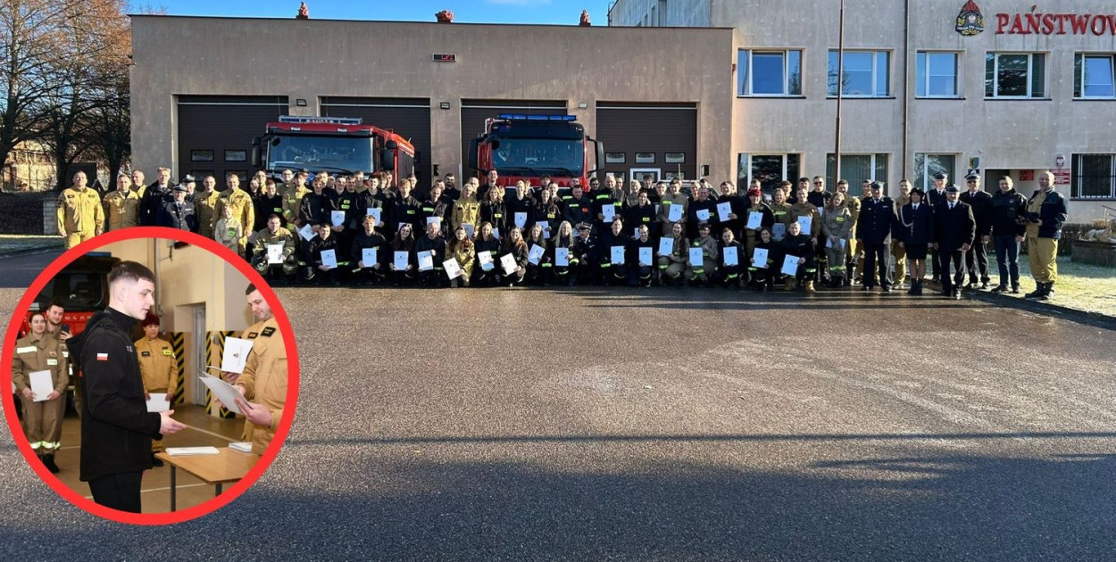 Aż 75 strażaków ukończyło kurs organizowany przez komendę powiatową PSP
