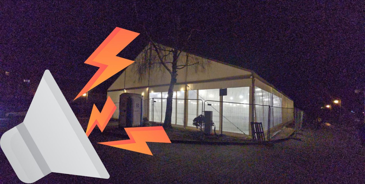 Niektórzy mieszkańcy narzekają na hałaśliwe urządzenia pracujące przy lodowisku 