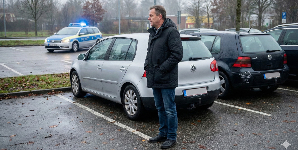 15 grudnia na ulicy Przemysłowej kierowca Volkswagena Golfa sam zadzwonił na policję po spowodowaniu kolizji