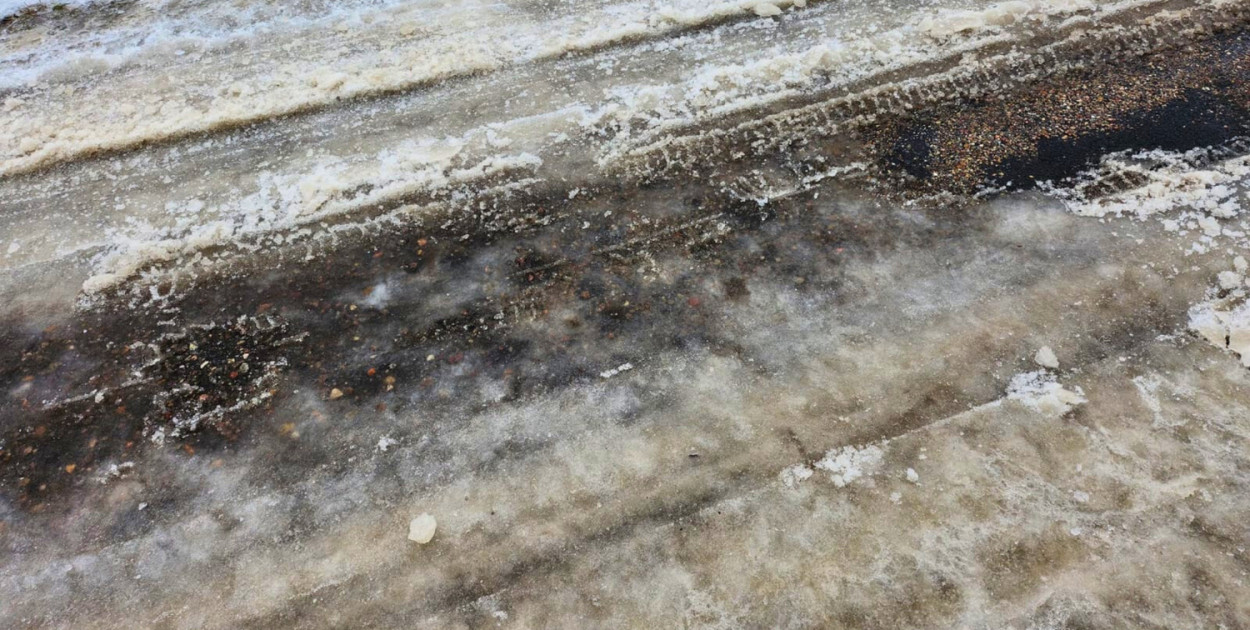 Tak w czwartek 15 stycznia wyglądała droga powiatowa z Płotowa do Niezabyszewa