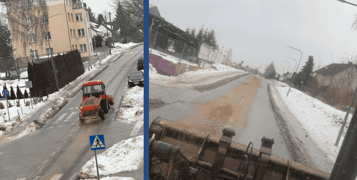 ARMAGEDON na drogach powiatu bytowskiego. Lód sparaliżował ruch