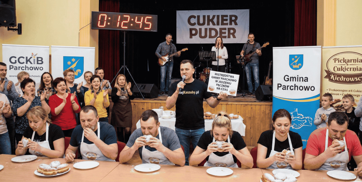 Słodka rywalizacja w Parchowie. Kto zostanie Mistrzem w Jedzeniu Pączków?
