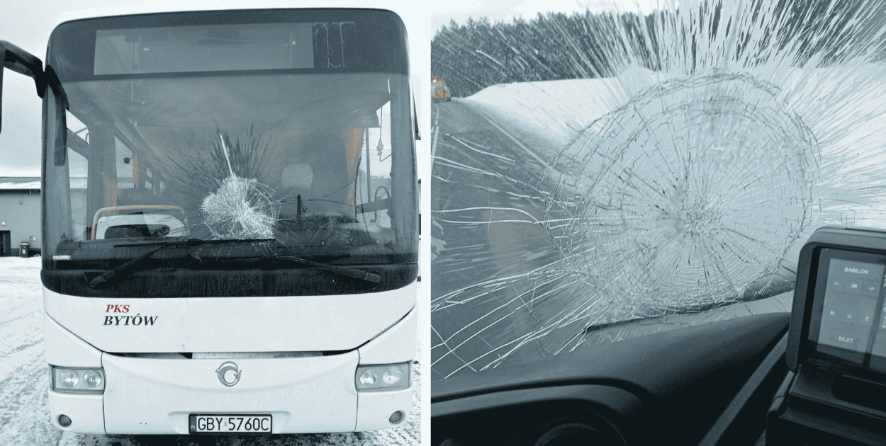 KONIEC jogurtowego terroru: 29-latek, który uszkodził autobus PKS Bytów