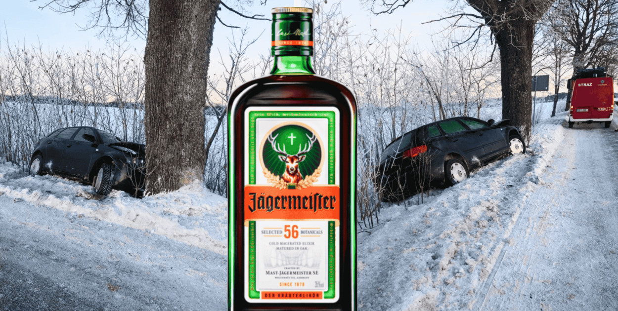 Audi, drzewo i… JAGERMEISTER. Nikodem kontra bytowska policja