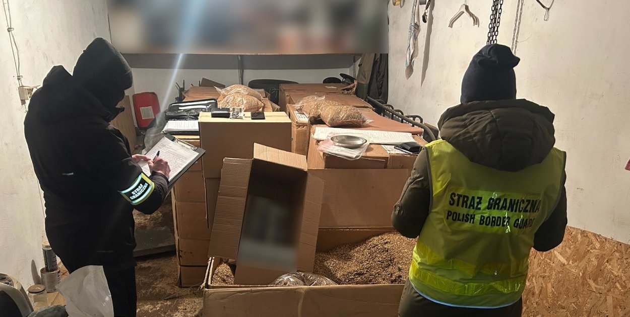 Nielegalny tytoń za ponad milion złotych. 51-latek z Miastka z zarzutami!